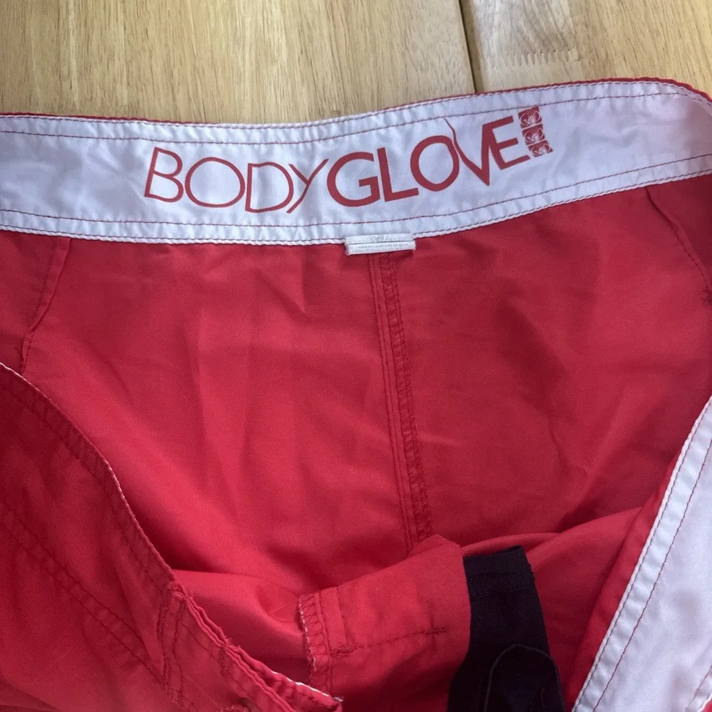 Body Glove Men's‎ Board Shorts Swim Trunks Size 40 Red Drawstring Waist